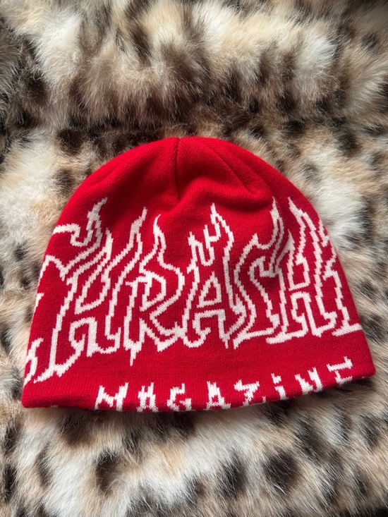 Thrasher Other - Thrasher Fire Outlined Skully Beanie -EUC-